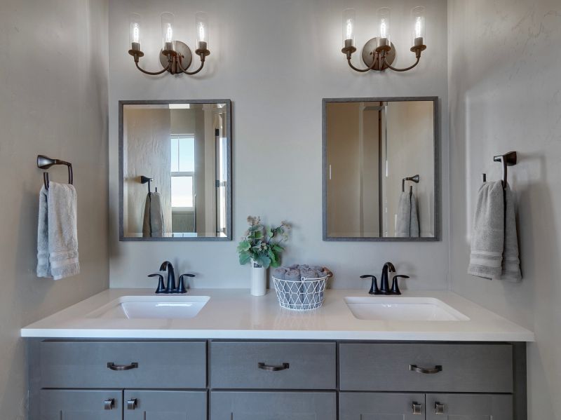 Elegant Vanity and Lighting
