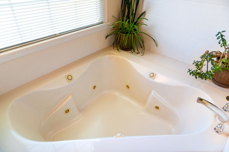 Corner Whirlpool Bathtub